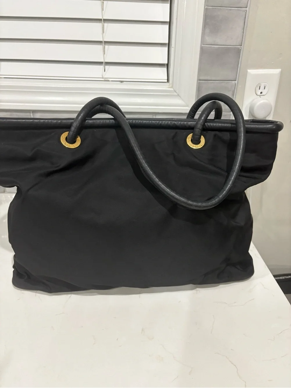 Celine  Tote Bag with Gold Accents